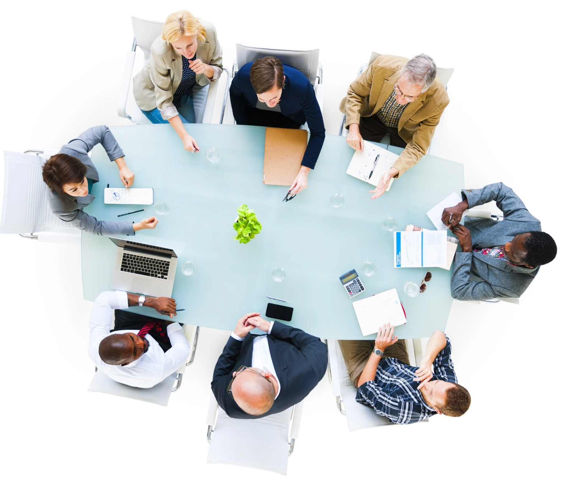 Business owners meeting around a TAB advisory board table